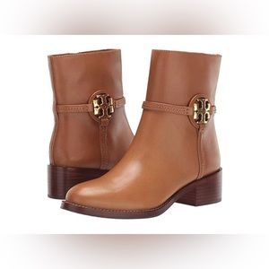 Tory Burch Miller Calf Leather 45MM Heel Slip On Bootie